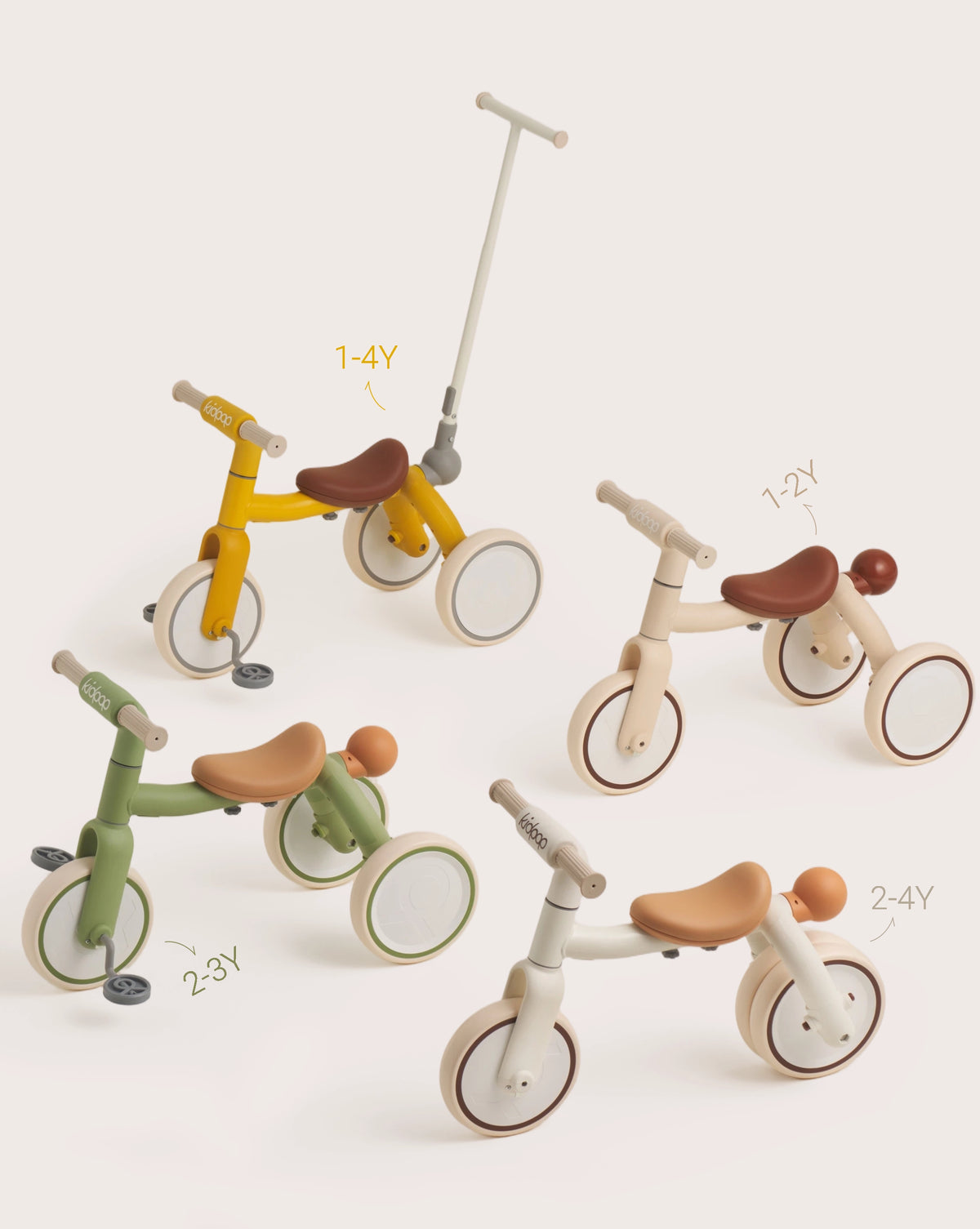PONY 4-in-1 Kids' Tricycles Pedal Vehicles