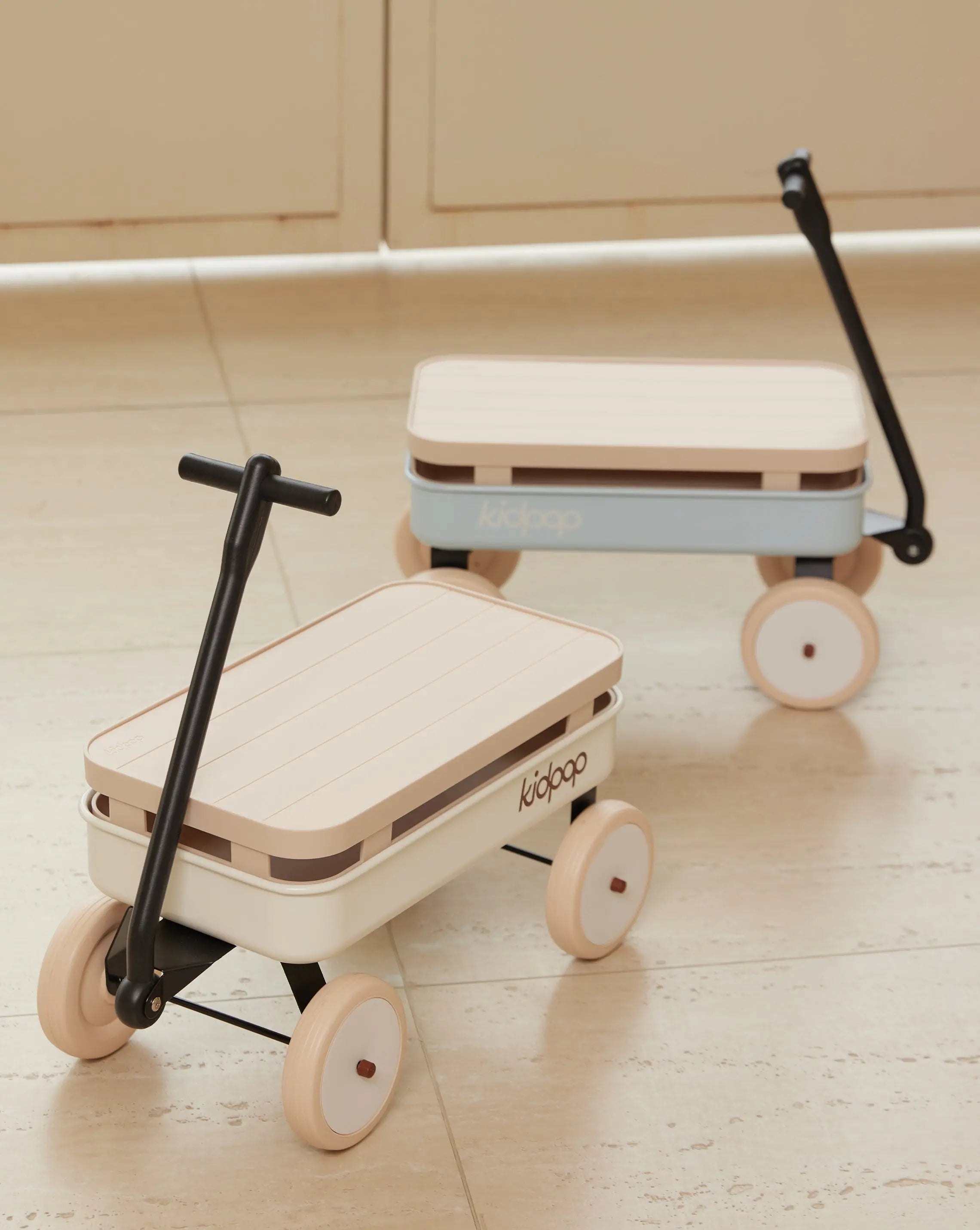 Pula Mini First Wagon Toy for Toddler with Cover & Basket kidpop