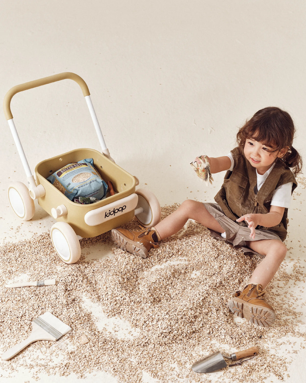 PULA Baby Push Walker Toddler Wagon